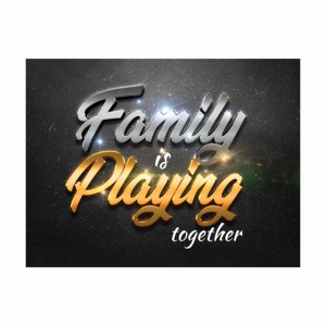 Tablou Motivational - Family is playing together - Img 3