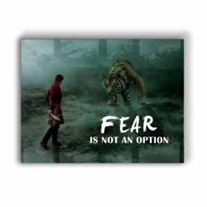 Tablou Motivational - Fear Is Not An Option - Img 4