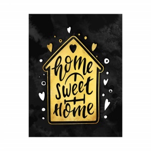 Tablou Motivational - Home sweet home (house) - Img 3