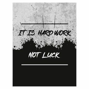 Tablou Motivational - It Is Hard Work, Not Luck - Img 4