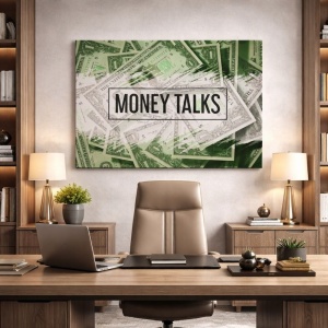 Tablou Motivational - Money Talks