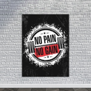 Tablou Motivational - No pain no gain (white stamp) - Img 4