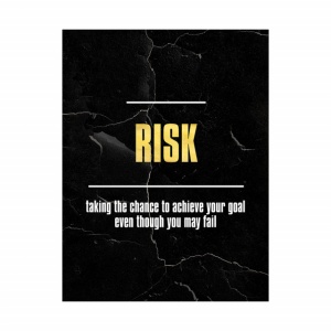 Tablou Motivational - Risk (gold) - Img 3