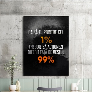Tablou Motivational - Sa Fii Printre Cei 1% - Img 2
