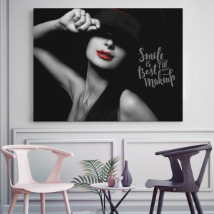 Tablou Motivational - Smile Is The Best Make-up - Img 2