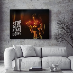 Tablou Motivational - Stop Wishing, Start Doing - Img 3