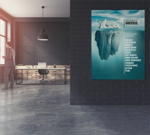 Tablou Motivational - Success Like An Iceberg - Img 3