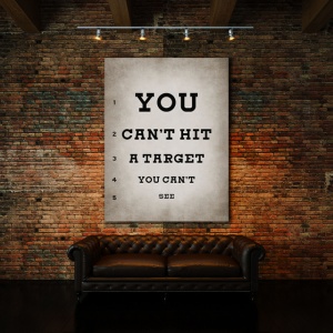 Tablou Motivational - Target (Eye Chart) - Img 3