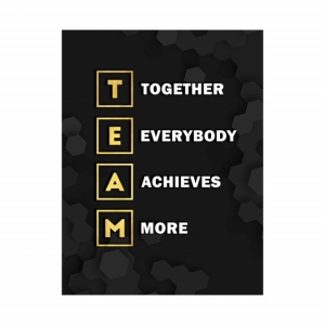Tablou Motivational - Team (gold scrabble) - Img 3