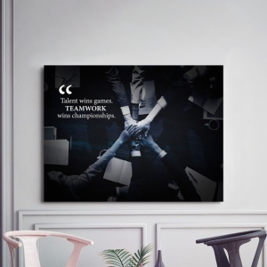 Tablou Motivational - Teamwork Wins Championships - Img 3