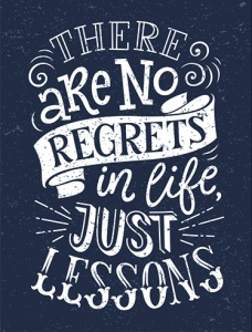 Tablou Motivational - There Are No Regrets In Life - Img 2