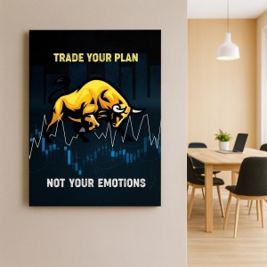 Tablou Motivational - Trade your plan