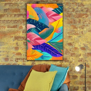 Tablou Vegetatie - Abstract Colorful Leaves (097)