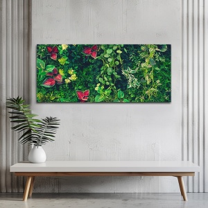 Tablou Vegetatie - Perete din plante decorative (063)