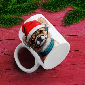 Cana De Craciun - Cute Puppy with Hat - Img 3
