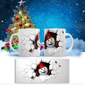 Cana De Craciun - Happy Snowman