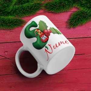 Cana De Craciun - Litere cu gnomi Ș (nume personalizat)