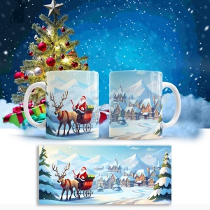 Cana De Craciun - Santa and Rudolf - Img 2
