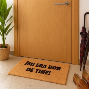 Covor de intrare personalizat - 60x40cm - Îmi era dor de tine!