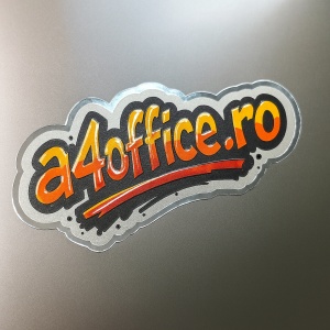 Etichete adezive personalizate Metalizata 10x10cm decupat pe argintiu sau auriu - Img 4