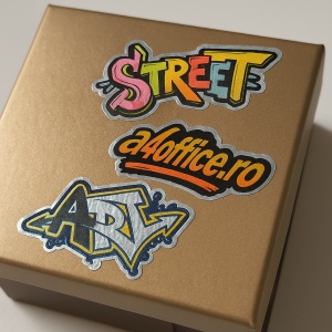 Etichete adezive personalizate Metalizate 10x10cm