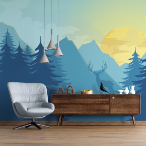 Fototapet Blue forest (FTD100027)