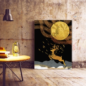Set Tablouri Canvas - Golden Abstract Autumn - Img 5