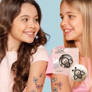 Ștampilă ceramică tatuaje temporare LaDot Cosmetics, S – Albinuță - Img 2