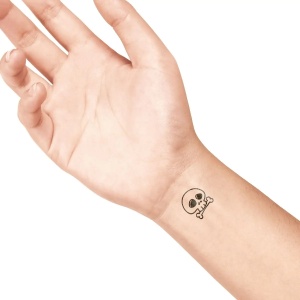Ștampilă ceramică tatuaje temporare LaDot Cosmetics, S – Craniu - Img 3