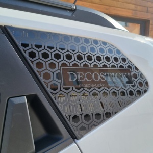 Sticker auto de geamuri Honeycomb - tip fagure - fara logo - set 2 bucati 50x35cm