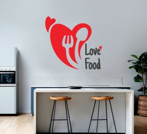 Sticker Bucatarie - Love food - Img 3