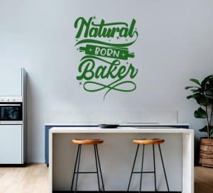 Sticker Bucatarie - Natural born baker - Img 3