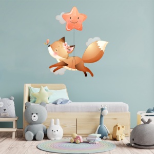 Sticker Copii - Baby fox and the star - Img 4