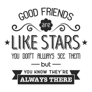 Sticker De Perete Good Friends Are Like Stars - Img 3