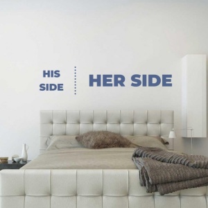 Sticker De Perete His Side - Her Side