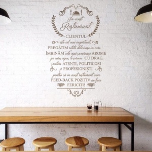 Sticker de Perete In Acest Restaurant