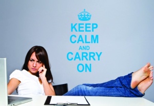 Sticker De Perete Keep Calm And Carry On