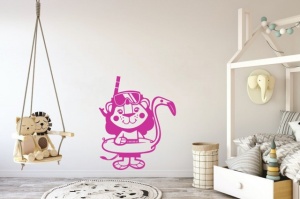 Sticker De Perete Leu La Mare - Img 4