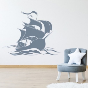 Sticker De Perete Pirate Ship Jolly Roger - Img 3