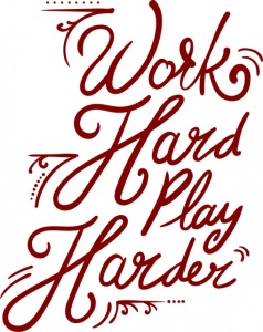 Sticker De Perete Work Hard, Play Harder - Img 4