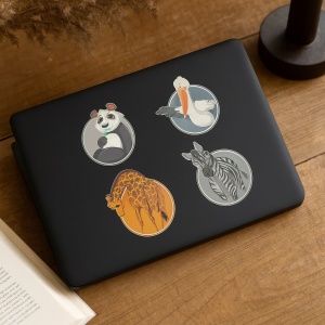 Sticker pentru Laptop Animale - Panda, Zebra, Girafa, Barza