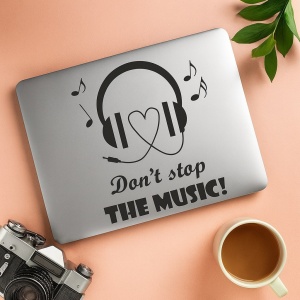 Sticker Pentru Laptop - Don't Stop The Music