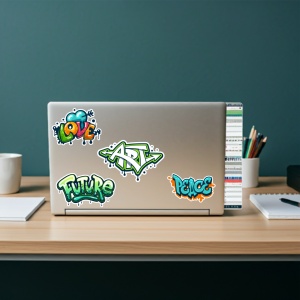 Stickere Laptop Boom - Peste 50 de Modele Personalizate