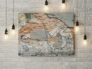 Tablou Canvas Arta Pe Un Perete - Img 3