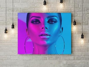 Tablou Canvas Blue And Pink - Img 3