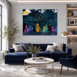 Tablou Canvas Colorful Forest