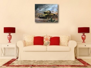 Tablou Canvas Efect Pictura - Tanc - Img 2