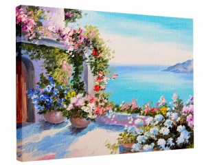 Tablou Canvas Efect Pictura - Terasa Cu Muscate