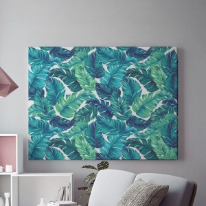 Tablou Canvas Frunze Albastre