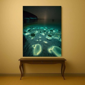 Tablou Canvas - Glowing Subacvatic Vegetation - Img 4
